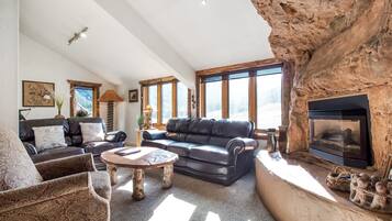 Smart TV, caminetto, lettore DVD