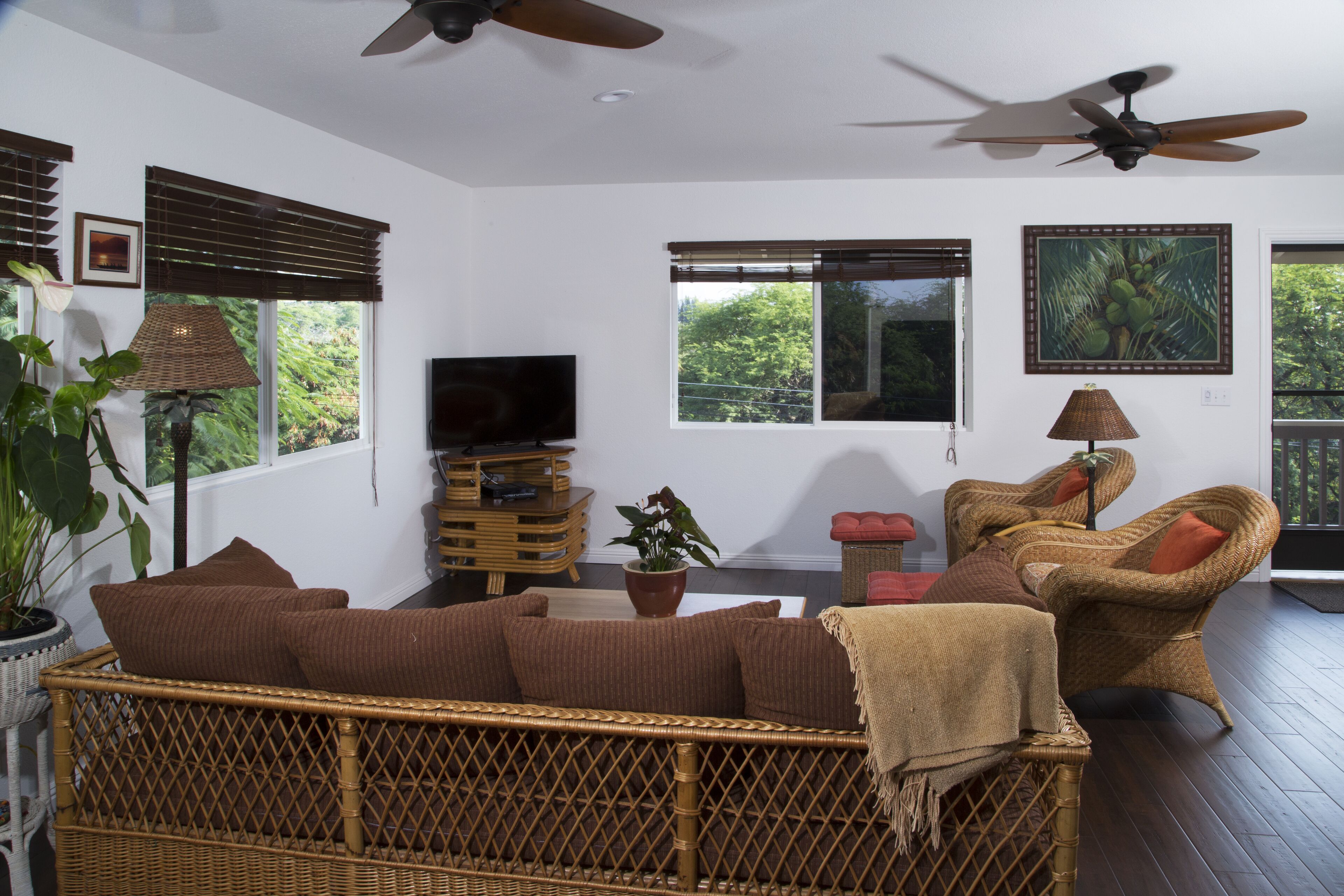 Smart TV, DVD player, books, offices