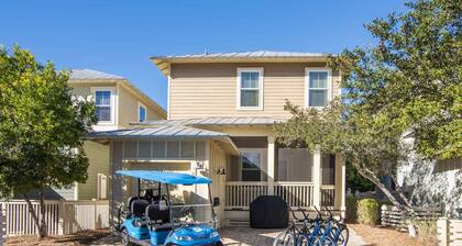 6-Seat Golf Cart & 4 Bikes! 3 Min Walk to 2 Pools! Nature Trails to the Beach! ~ Sea Blessings at NatureWalk on 30A