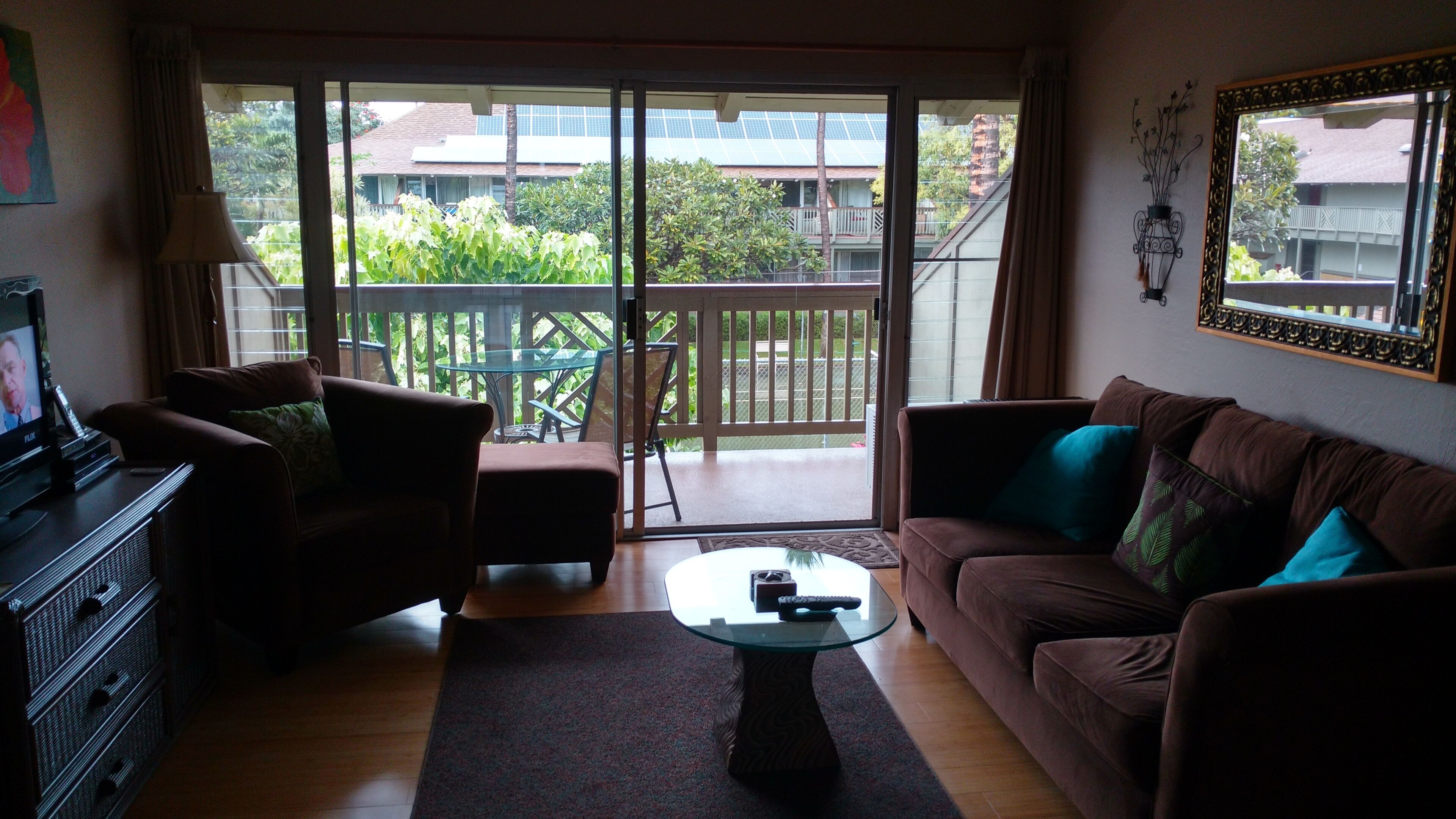 TV, DVD player, stereo