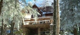 HUGE FIELDSTONE AND LOG HOME ON BEECH MOUNTAIN