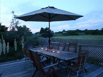 Private large deck with vast views, sunshine all day and quiet peaceful nights.