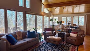 Smart-TV, DVD-spiller og bøker