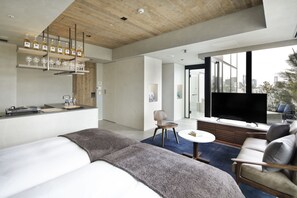 Premium Terrace Room, Non Smoking | Down comforters, blackout drapes, soundproofing, iron/ironing board