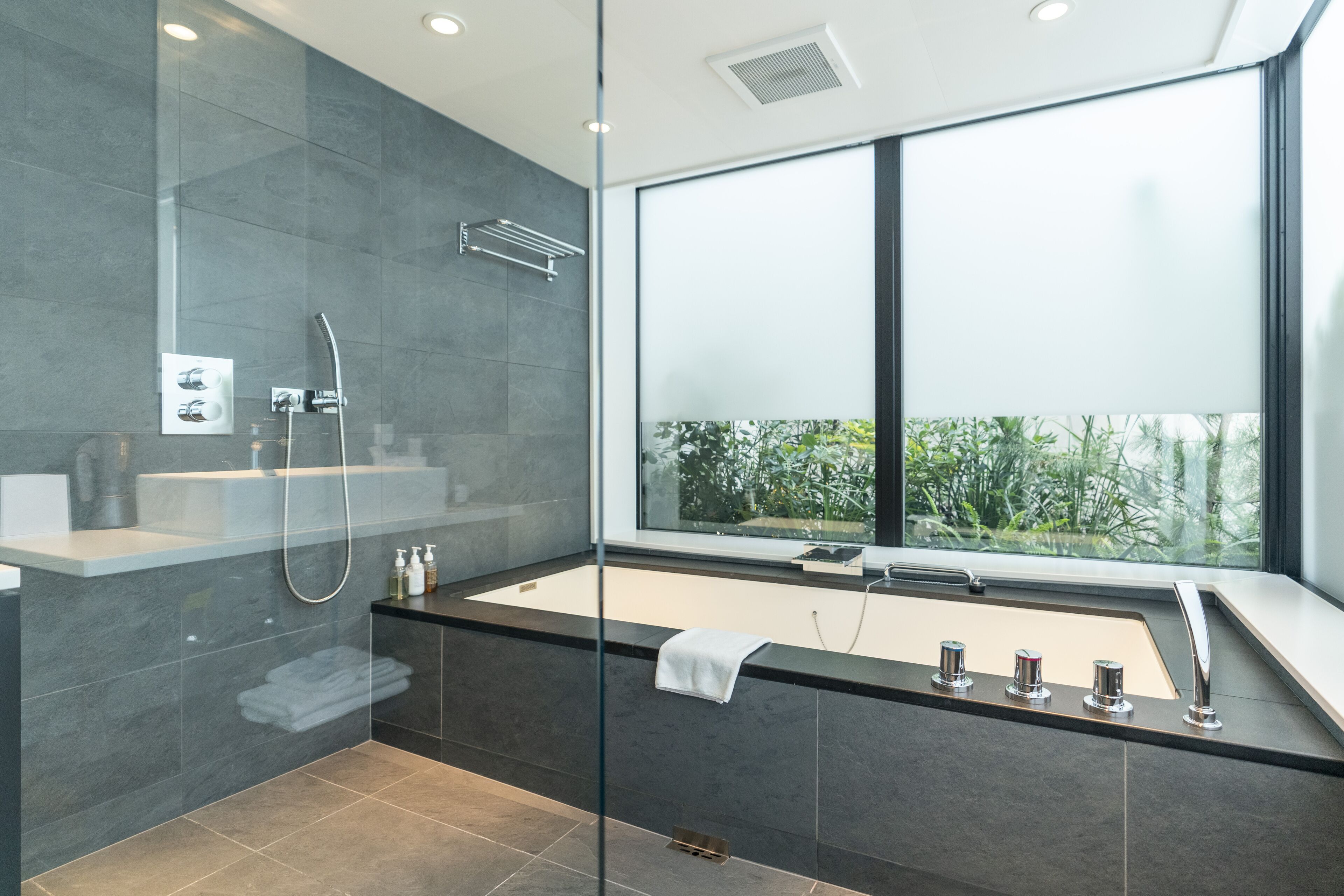 terrace room, non smoking | bathroom | eco-friendly toiletries, hair dryer, slippers, electronic bidet