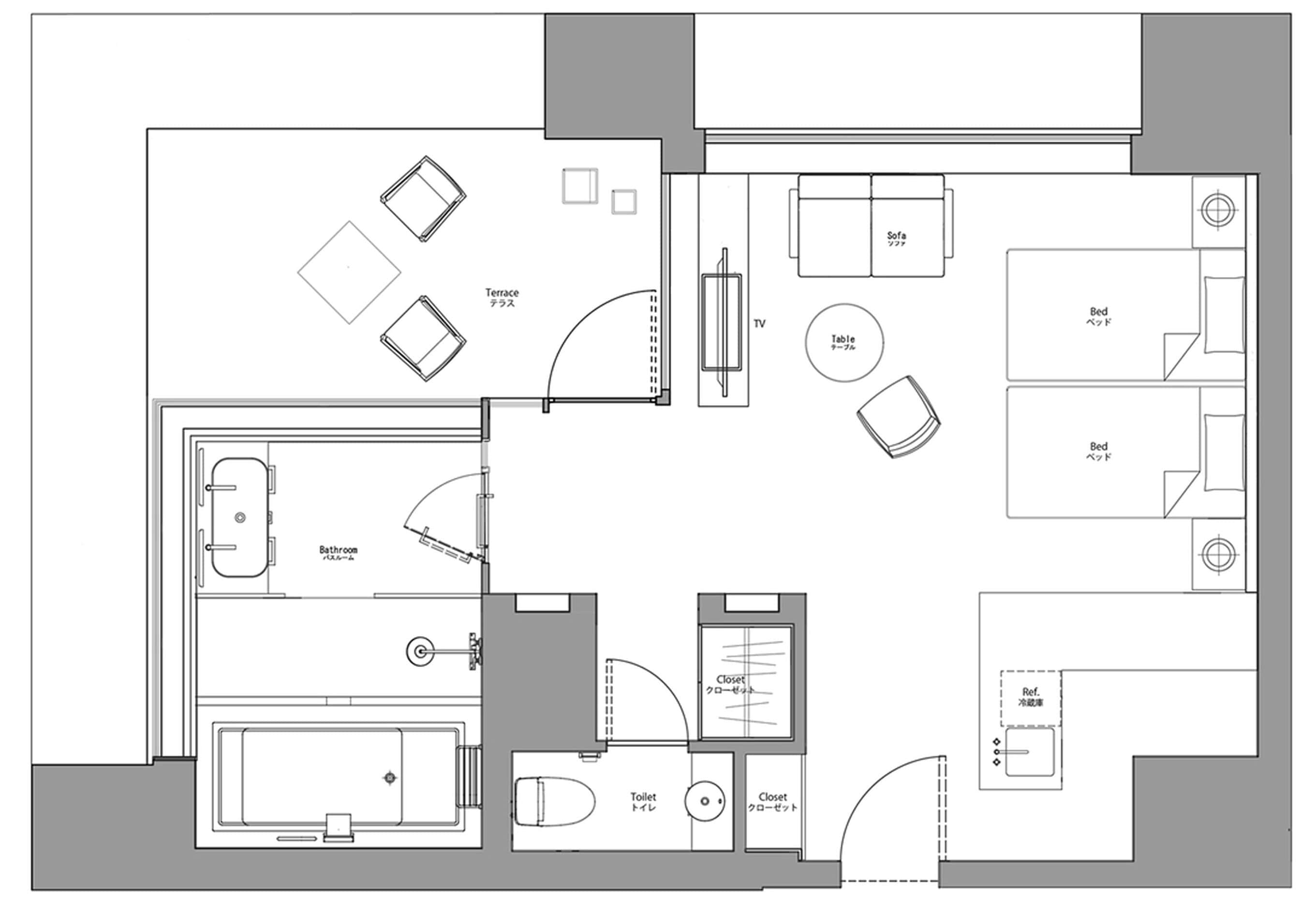 premium terrace room, non smoking | 1 bedroom, down duvets, blackout curtains, soundproofing