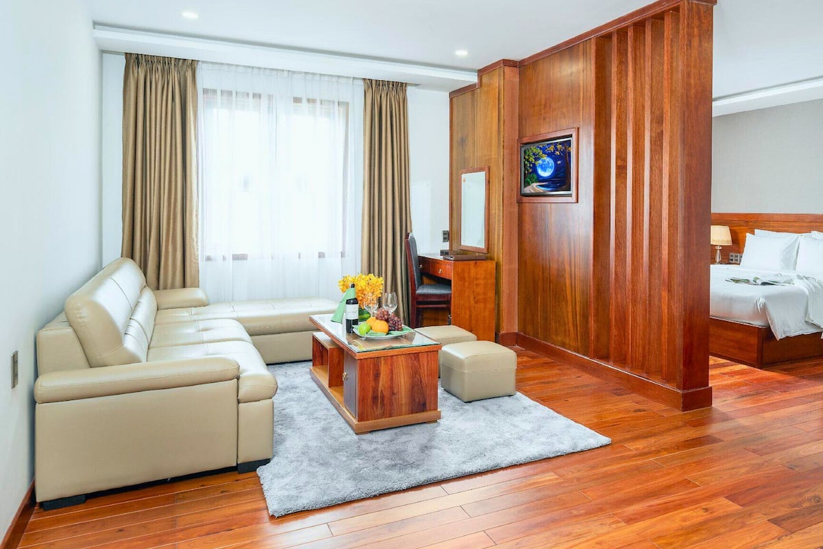 Suite, 1 King Bed, Bathtub, Partial Sea View | View from room