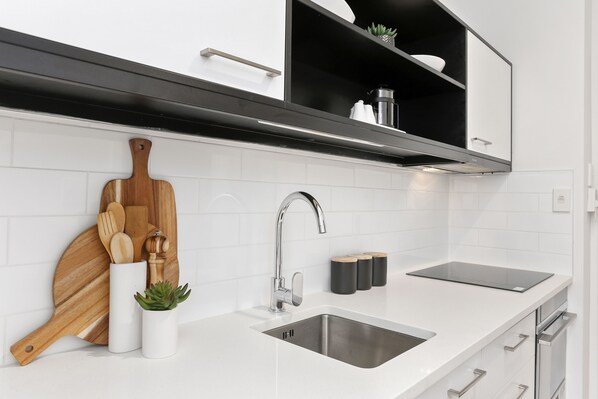 Apartment, 1 Queen Bed | Private kitchen - Hobson Street 1 Bedroom by Urban Butler - by Urban Butler (Auckland)