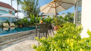 Deluxe Triple Room, Pool View | View from room