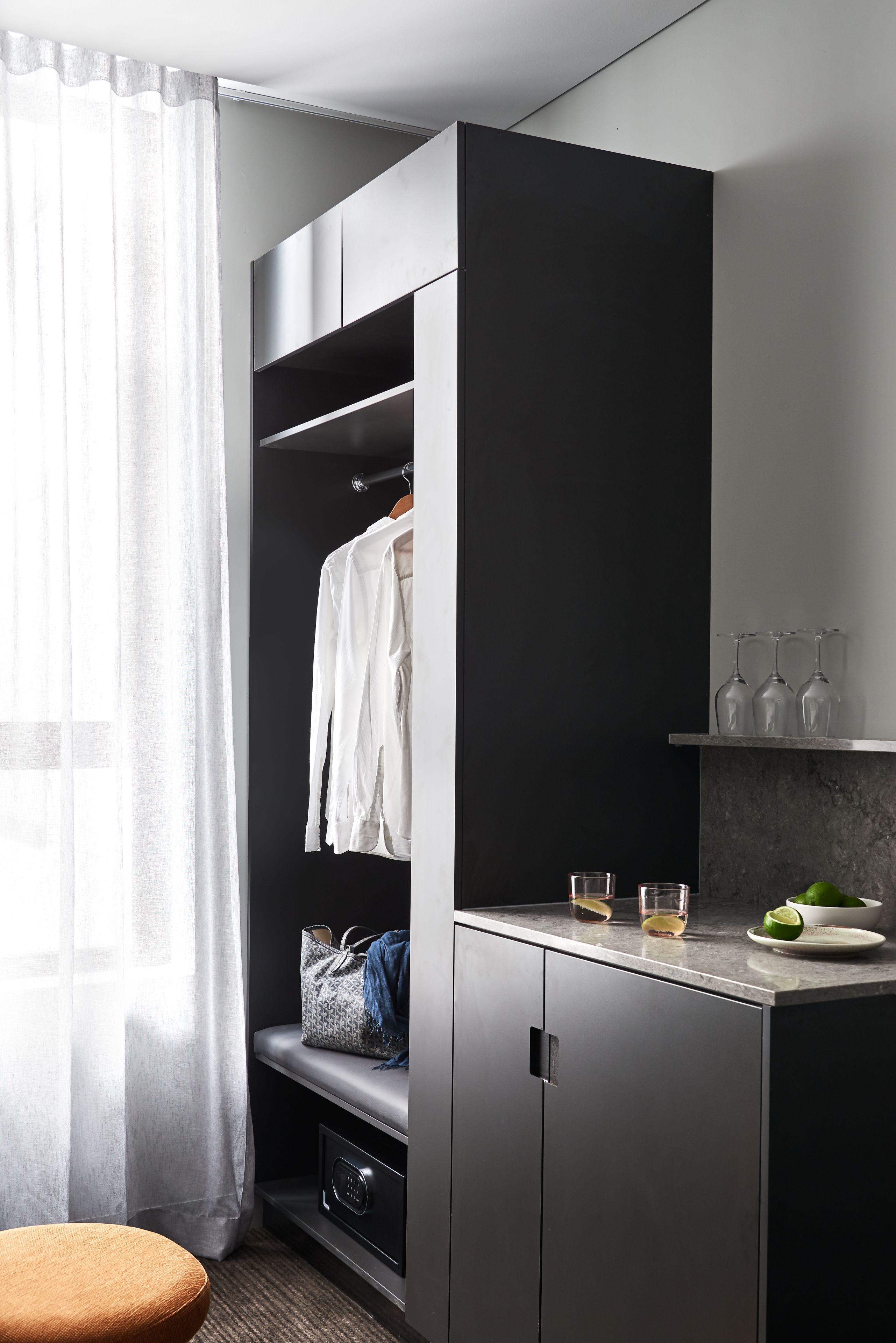 Minibar, in-room safe, laptop workspace, iron/ironing board