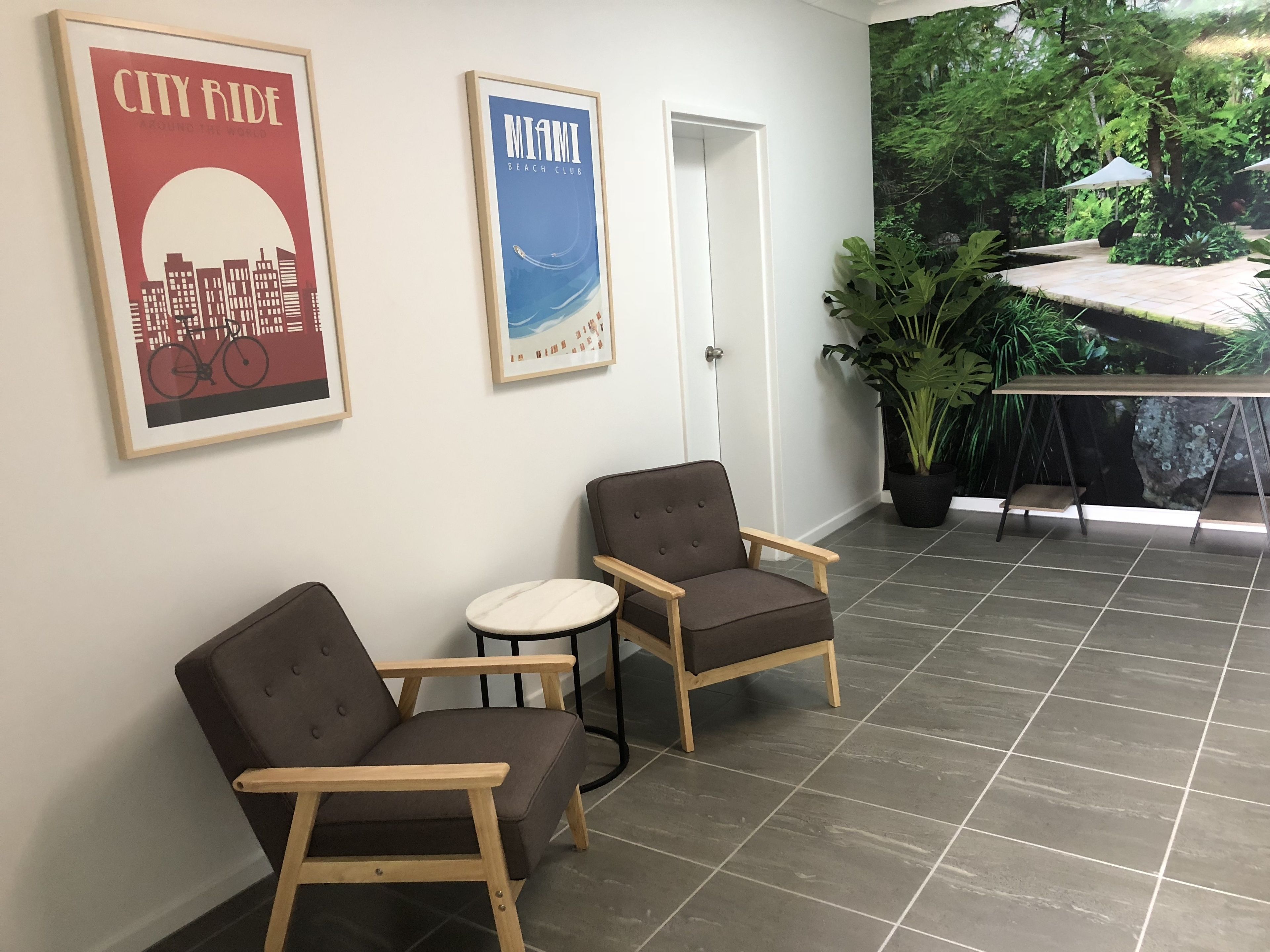 Coin salon dans le hall