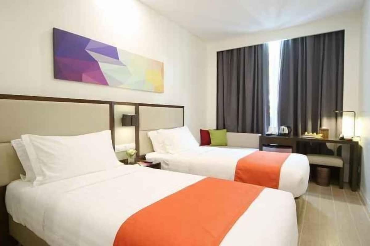 In-room safe, desk, iron/ironing board (on request), cots/infant beds