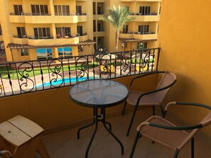 Lägenhet - 1 sovrum - utsikt mot poolen | Terrass/Patio