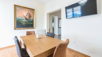 Apartment | Private kitchen | Fridge, stovetop, coffee/tea maker, electric kettle
