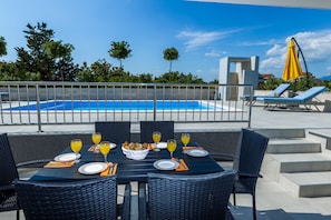 Appartement Supérieur, 2 chambres, terrasse (C2a) | Terrasse/Patio