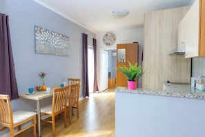 City Apartment, 1 Bedroom, Terrace, Sea View (A8) | Living area