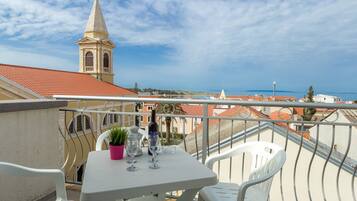 Apartment, 1 Bedroom, Terrace, Sea View (A8) | Terrace/patio