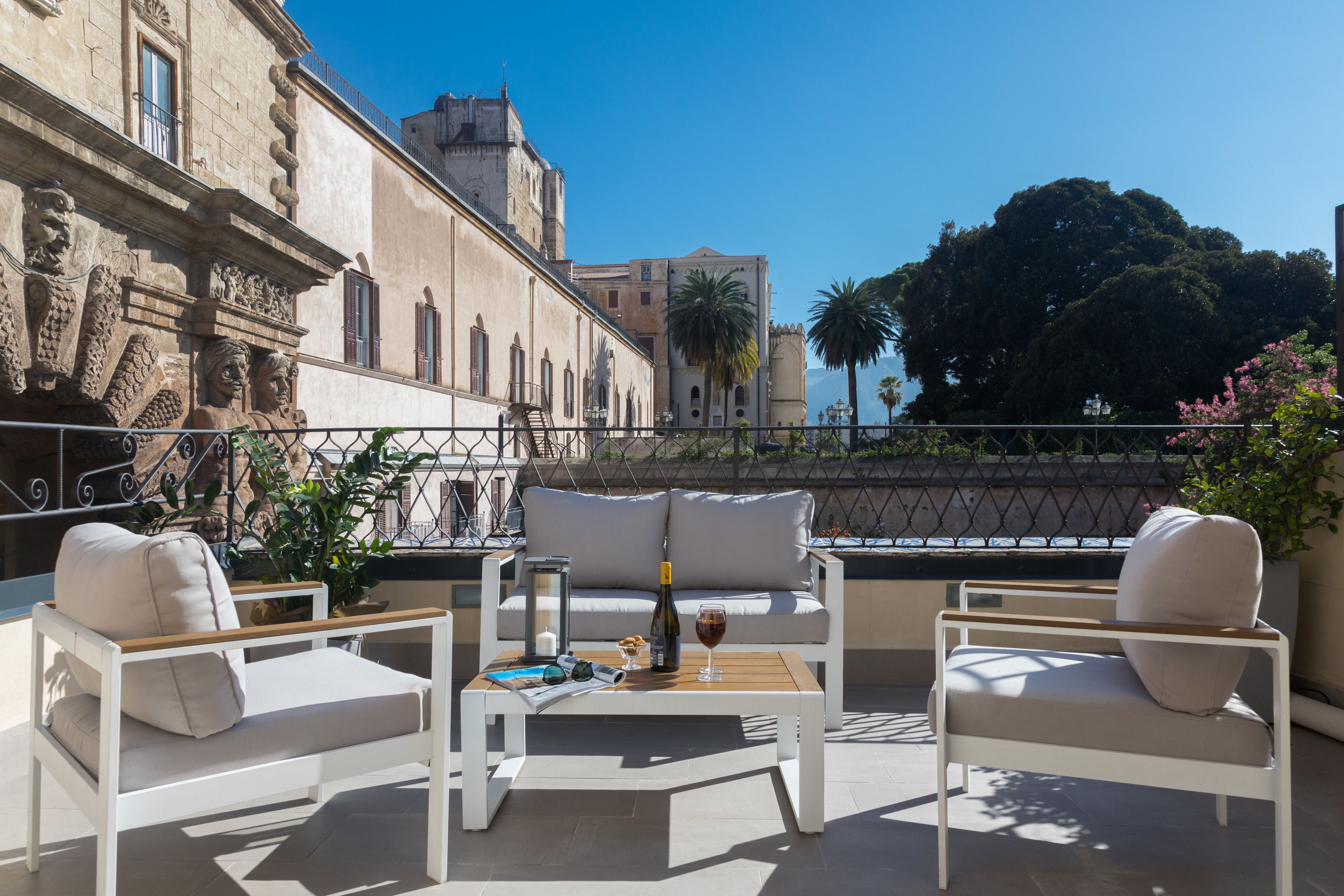 Panoramic-Suite, Stadtblick (Porta Nuova) | Terrasse/Patio