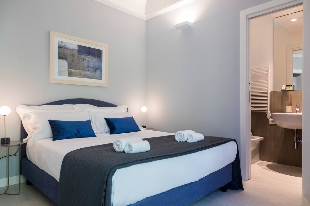 1 chambre, draps italiens Frette, literie de qualité supérieure