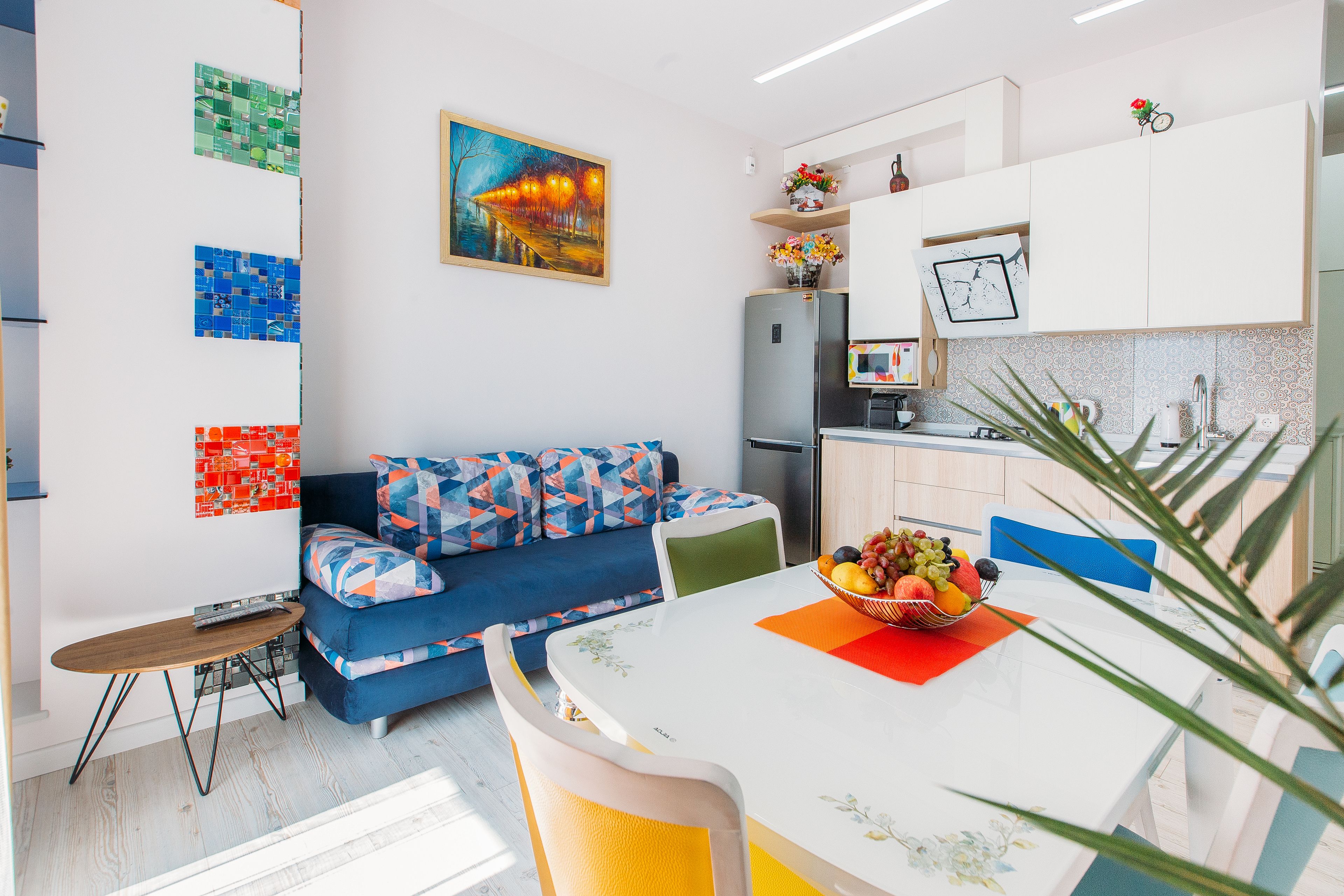 อพาร์ทเมนท์, หลายเตียง, ปลอดบุหรี่, วิวภูเขา | ห้องนั่งเล่น | สมาร์ททีวี