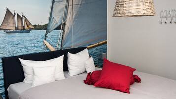2 bedrooms, premium bedding, individually decorated
