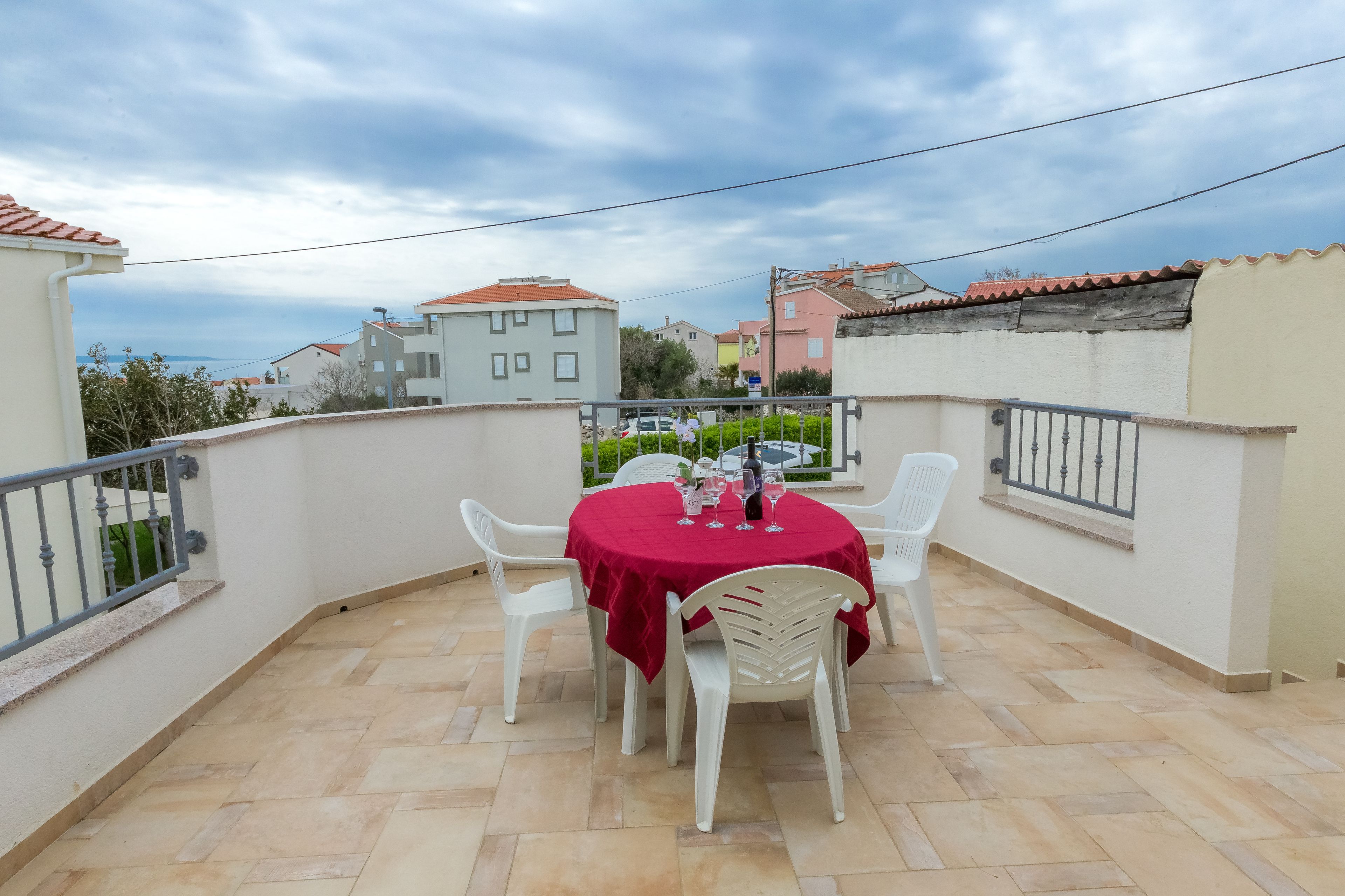 Leilighet, 2 soverom, terrasse, sjøutsikt (A2) | Balkong