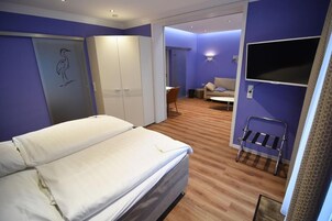 Desk, iron/ironing board, free WiFi, bed sheets