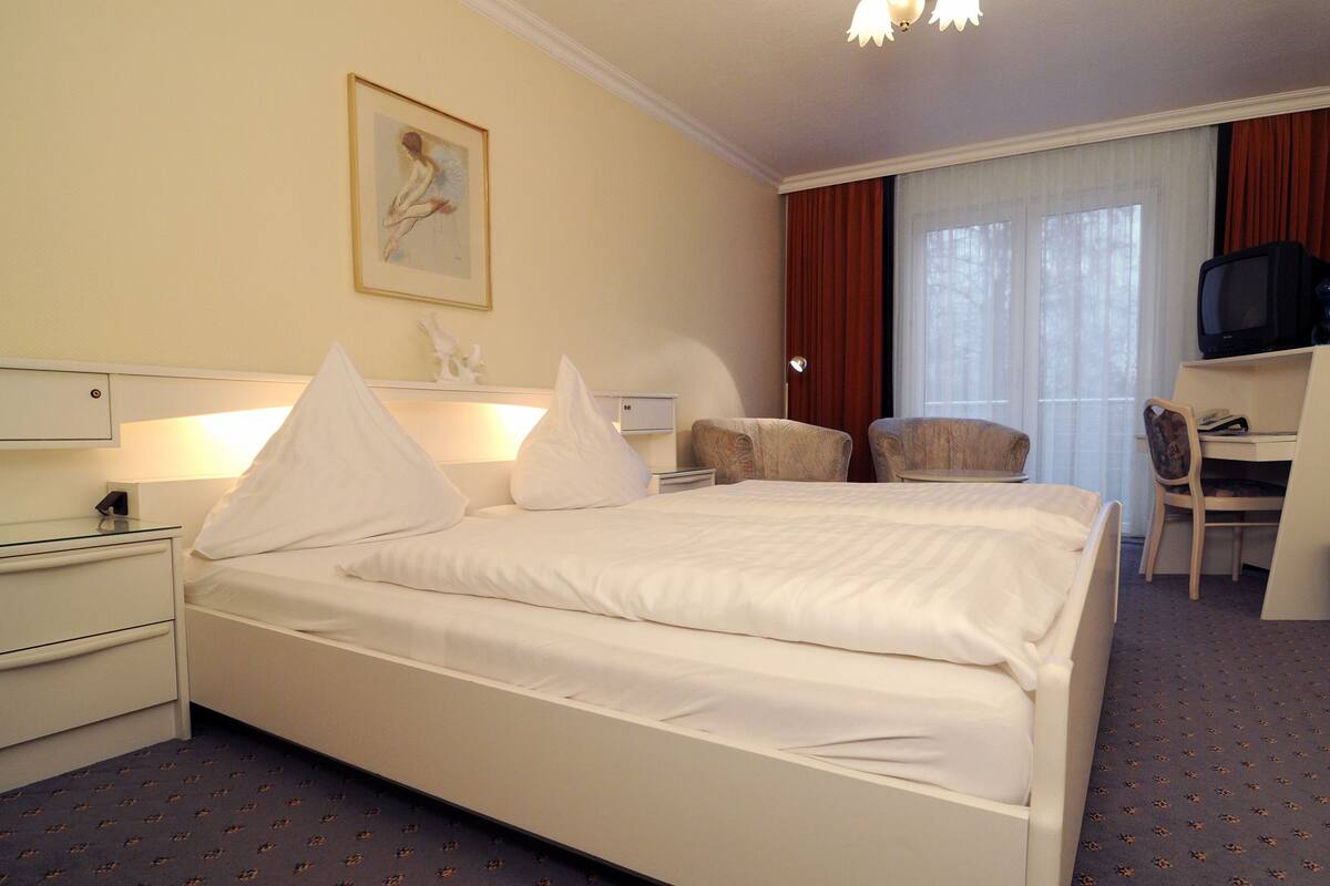 Desk, iron/ironing board (on request), free WiFi, bed sheets