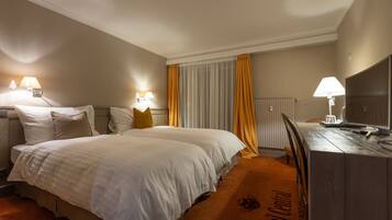 Minibar, desk, blackout curtains, iron/ironing board (on request)