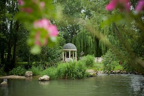 Outdoor wedding area
