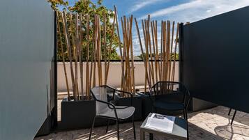 Standard Double Room, Non Smoking, Terrace | In-room safe, desk, blackout drapes, soundproofing