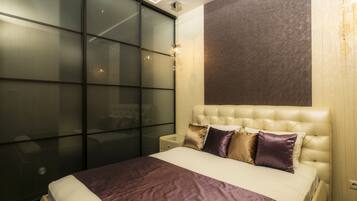 Luxury-Apartment, Nichtraucher, Stadtblick | 1 Schlafzimmer, individuell dekoriert, individuell eingerichtet