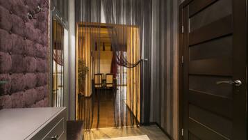 Luxury-Apartment, Nichtraucher, Stadtblick | Wohnbereich
