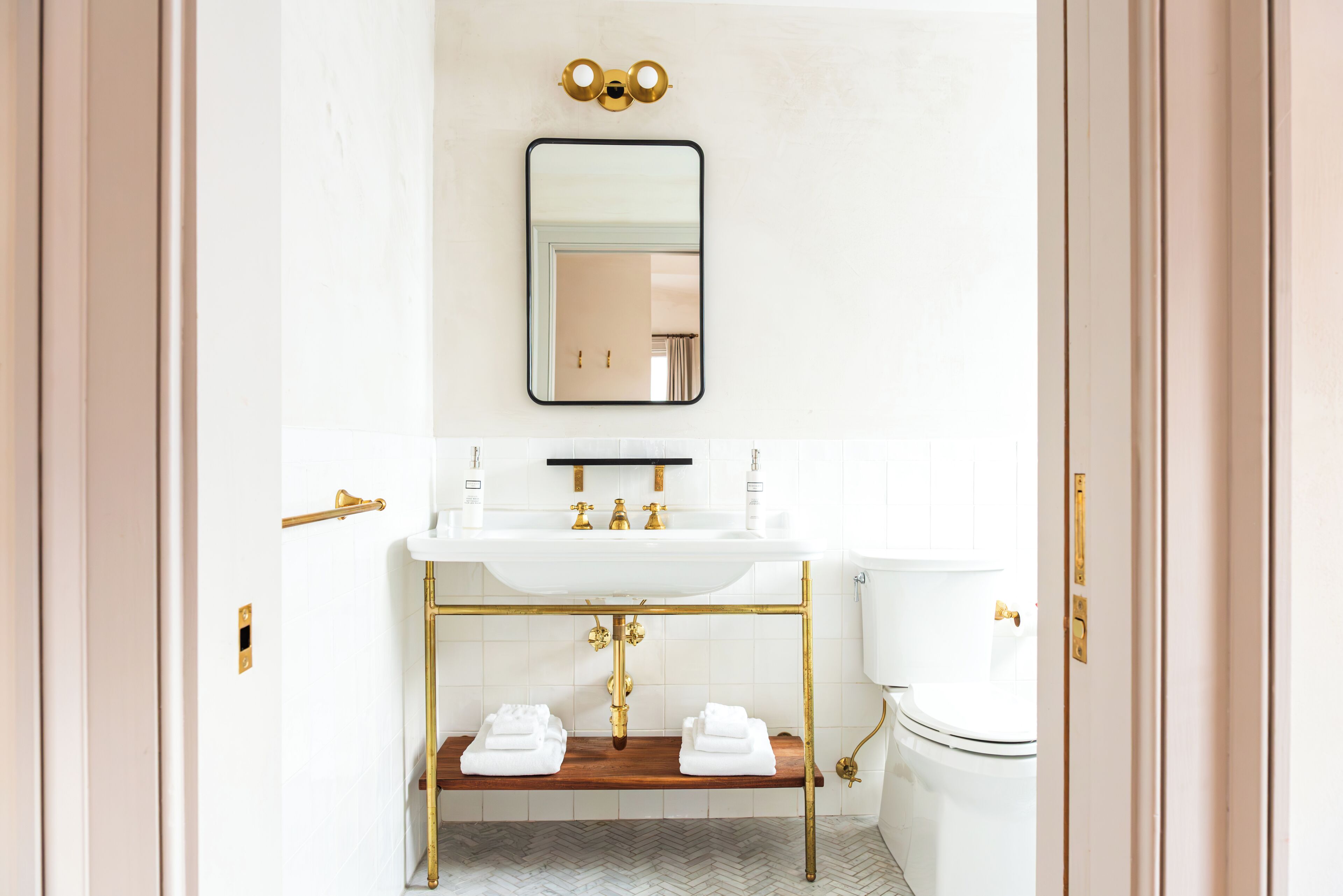 shower, rainfall showerhead, designer toiletries, hair dryer