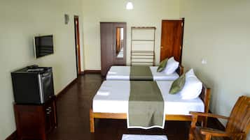 Minibar, bed sheets