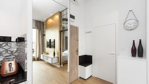 Luxury Apartment, 1 King Bed with Sofa bed, Non Smoking | Living area | Smart TV, Netflix - Lofts Cracow Apartments - City Center (Kraków)