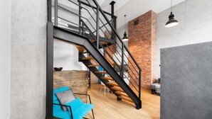 Exclusive Loft, Multiple Beds | Living area | Smart TV, Netflix - Lofts Cracow Apartments - City Center (Kraków)