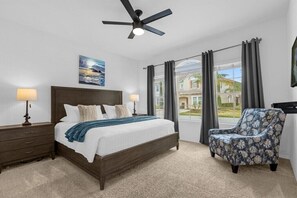 4 bedrooms, iron/ironing board, WiFi, bed sheets