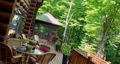 Fully furnished log home in one of northern Wisconsin's last wilderness areas