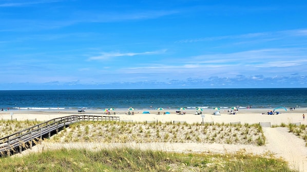 På stranden