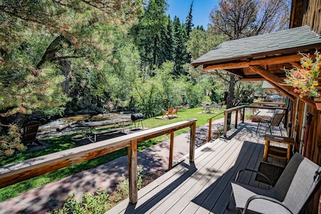 Terrace/patio. Colorado Bear Creek Cabin 6