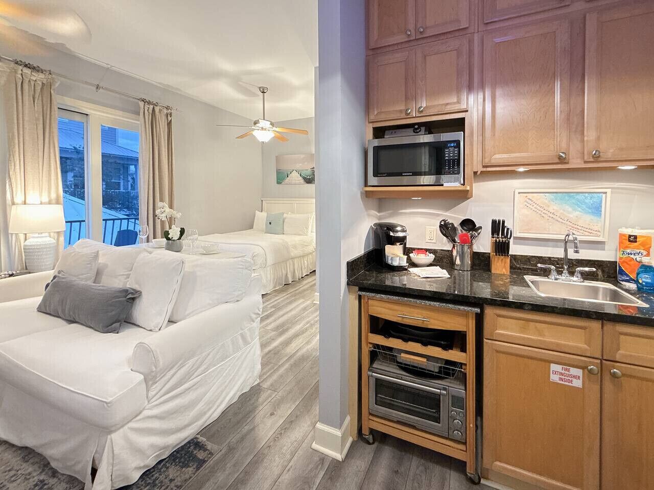 Desk, iron/ironing board, travel crib, free WiFi