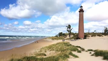 Vlak bij het strand, strandlakens