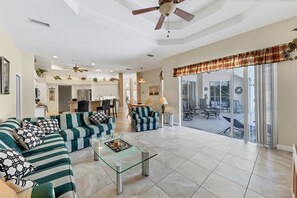 TV, DVD player, foosball