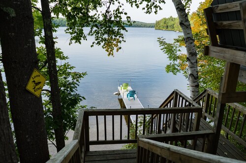 Summers in Maine...
Pine-cone Lodge on Sabbathday Lake