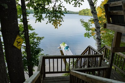 Summers in Maine...
Pine-cone Lodge on Sabbathday Lake