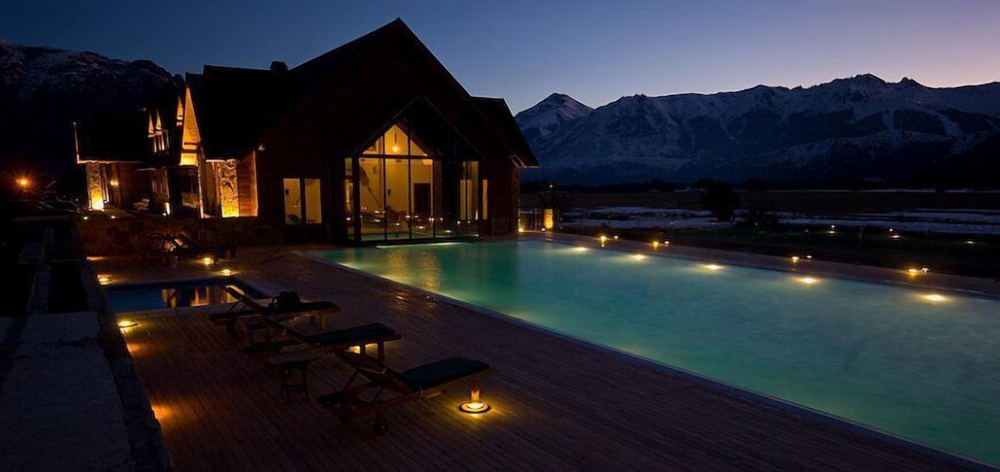 Pool at night