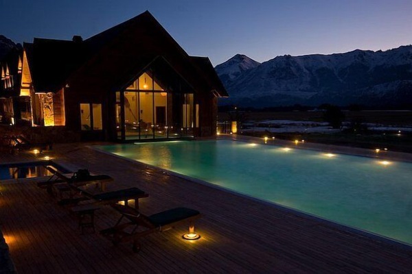 Pool at night
