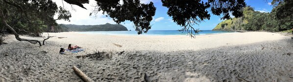 Beach nearby, sun-loungers