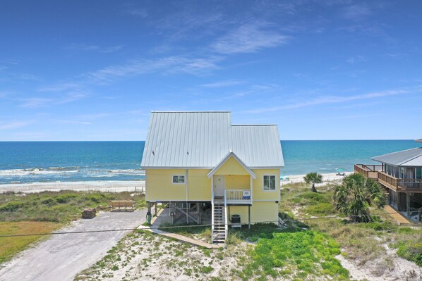 Exterior - Gulf Front, Cape San Blas, 3 Bedroom + Studio Apartment~Pelican (Cape San Blas)